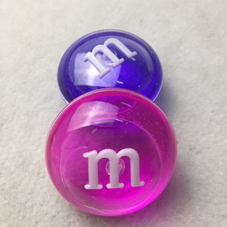 slime chữ M dạng trong suốt - slime mềm mã MFD25 Xbán cho vui
