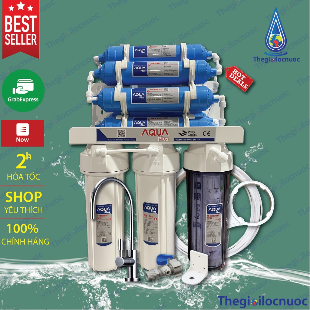 Máy lọc nước AQUA 11 cấp UV công nghệ UF không nước thải