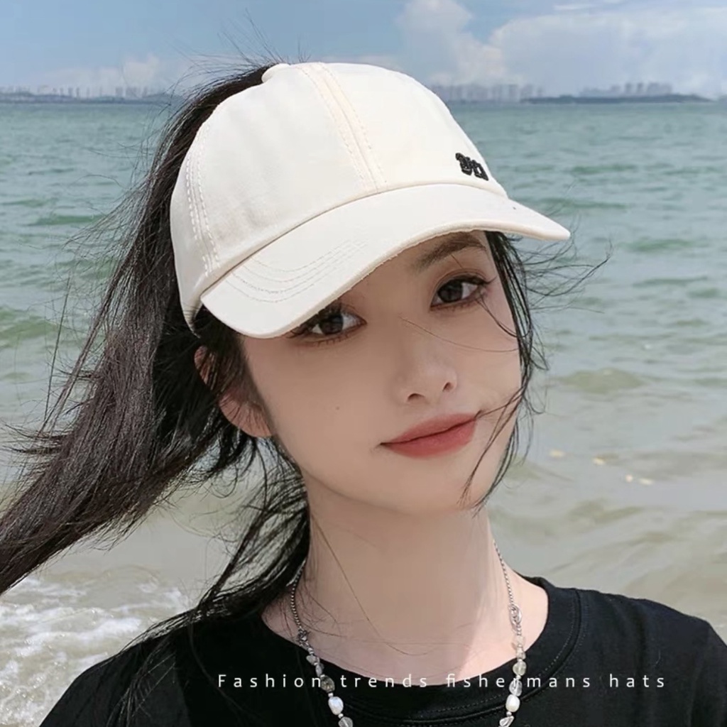 Mũ Lưỡi Trai Hở Chóp Phong Cách Hàn Quốc Cho Nữ