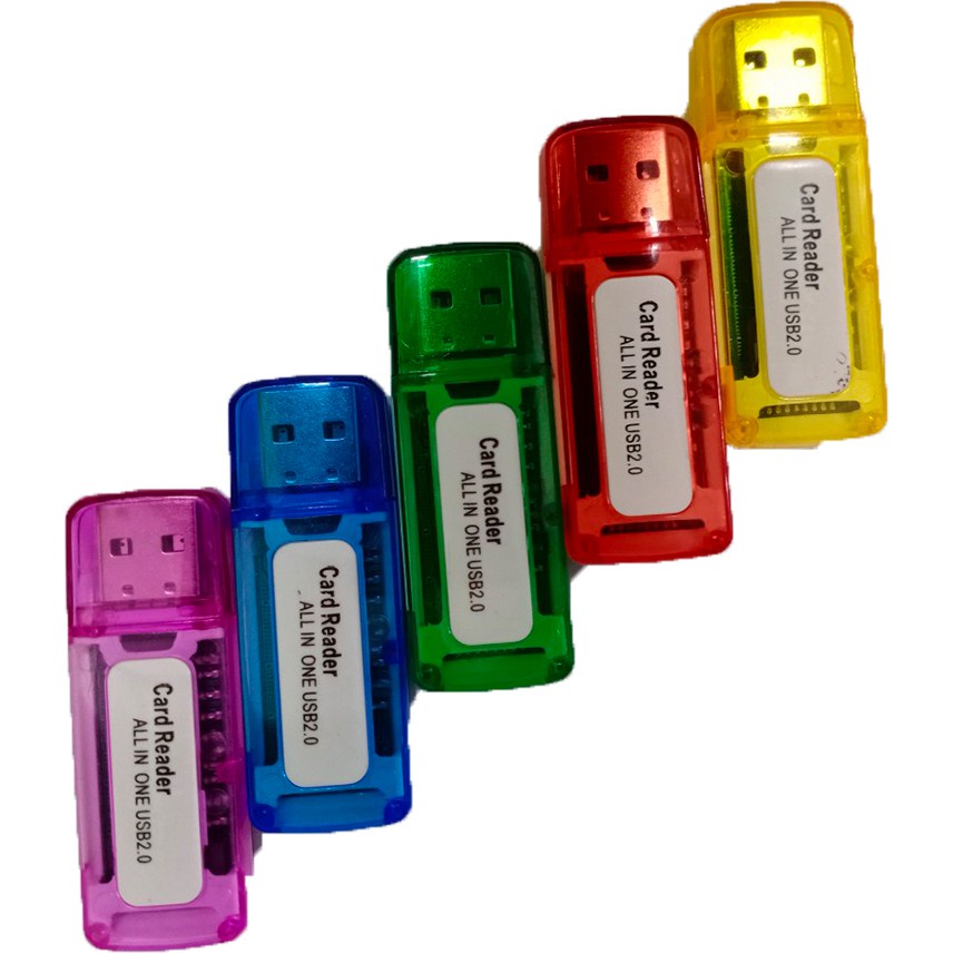 Đầu đọc thẻ nhớ Usb 2.0 All In One MicroSD TF nhựa tốt