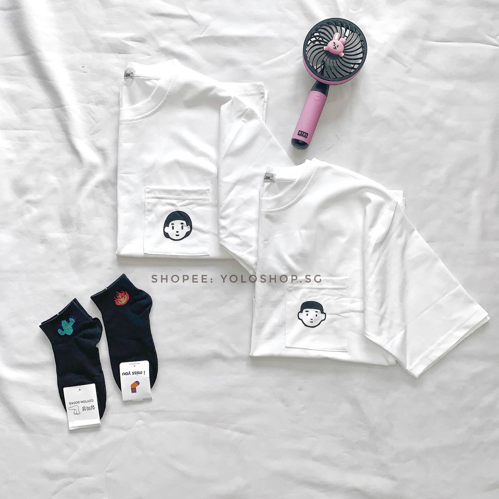 Áo Thun Tay Lỡ Có Túi Form Rộng Couple nam nữ Ulzzang Freesize UNISEX | BigBuy360 - bigbuy360.vn