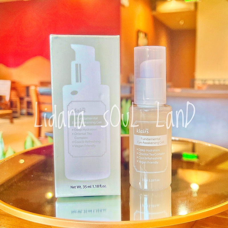 Kem dưỡng mắt dạng gel giảm thâm, mờ nếp nhăn, xoá bọng mắt Klairs Fundamental Eye Awakeing Gel Hàn Quốc