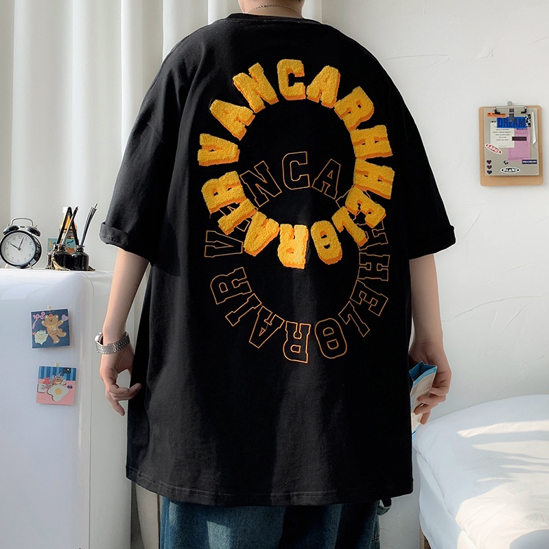 Áo thun tay lỡ VANCARHELL ❤️ Áo phông oversize form rộng unisex  nam nữ - A12 - Happy Style