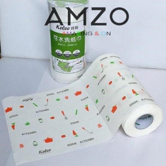 Cuộn Khăn Giấy Lau Bếp Đa Năng [Màu Ngẫu Nhiên] AMZO