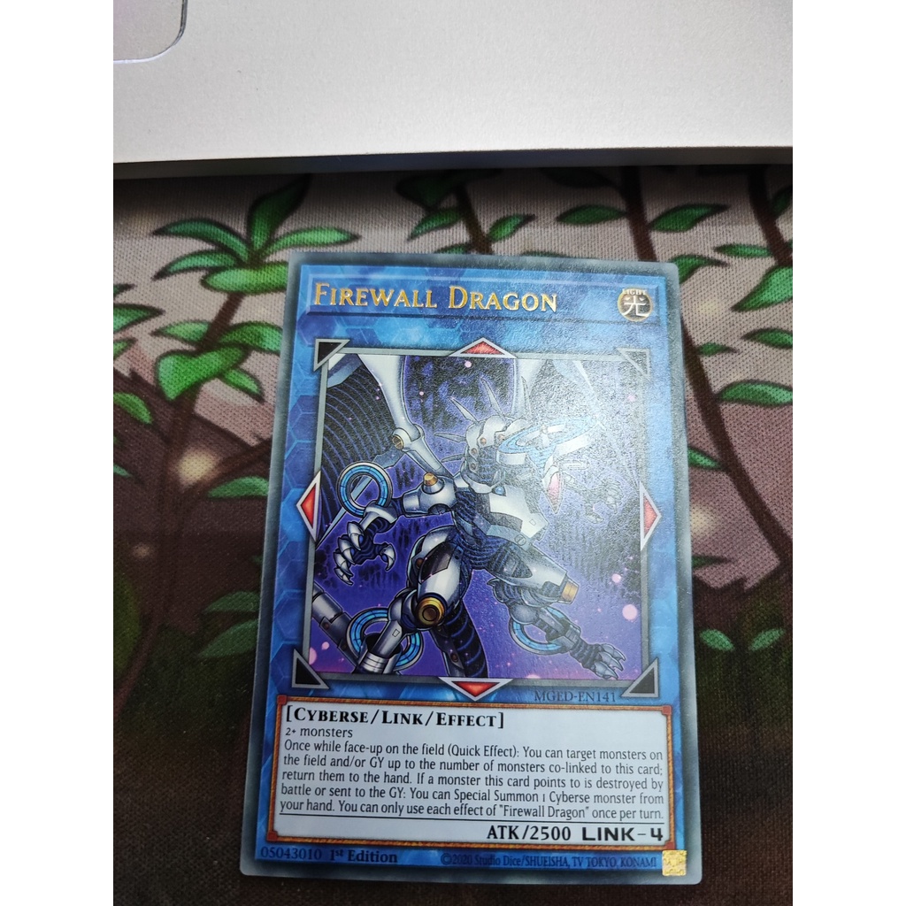 1 lá thẻ bài Firewall Dragon  - MGED-EN141 - Rare 1st Edition
