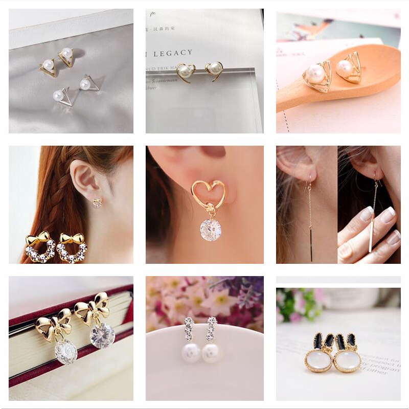 Hàng Có Sẵn Bông Tai Ngọc Trai Hình Trái Tim Thời Trang Hàn Quốc Giá Tốt Nhất