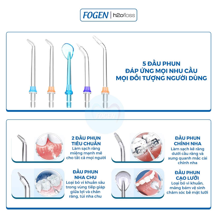 Máy Tăm Nước Mini FOGEN h2ofloss Nhập Khẩu Chính Hãng