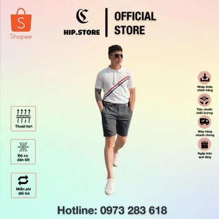 Áo polo thom sọc chéo nam nữ