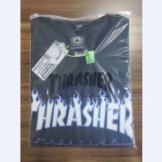 Áo Thrasher lửa trắng xanh/ đen xanh