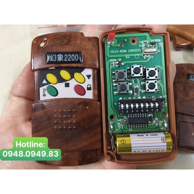 Điều khiển của cuốn 2200 mã gạt 8 số, tần số 330mHz