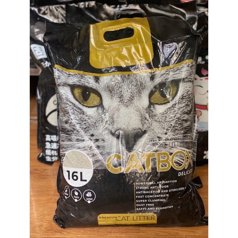 Cát vệ sinh cho mèo CATBOX delicate 16L cho mèo cao cấp