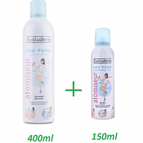 Xịt khoáng cung cấp nước Evoluderm 150ml và 400m