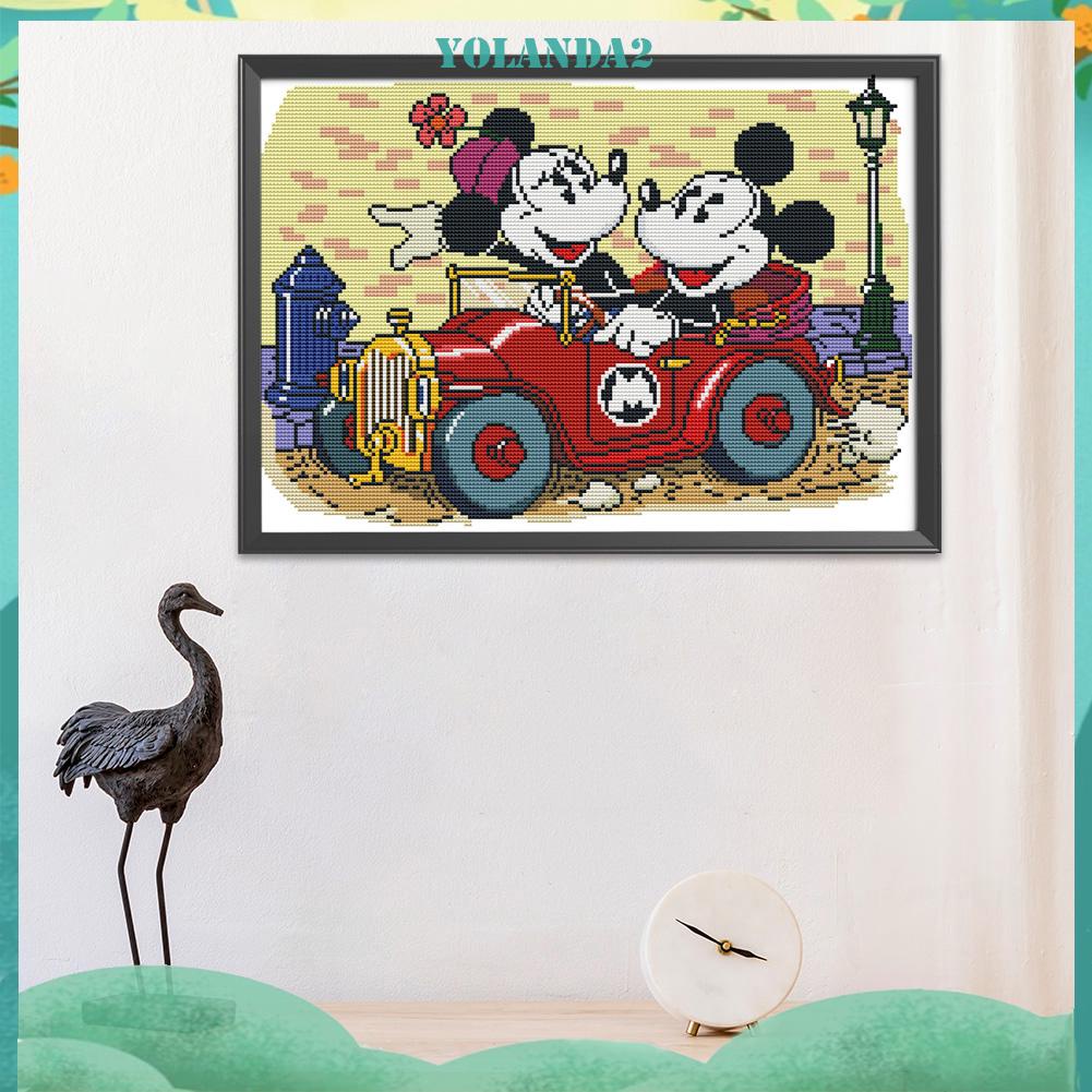 Bộ dụng cụ thêu tranh chữ thập hoạt hình 11ct