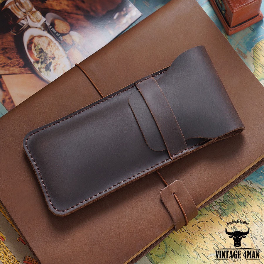 Bao Da Đựng Bút / da bò thật Mã P3