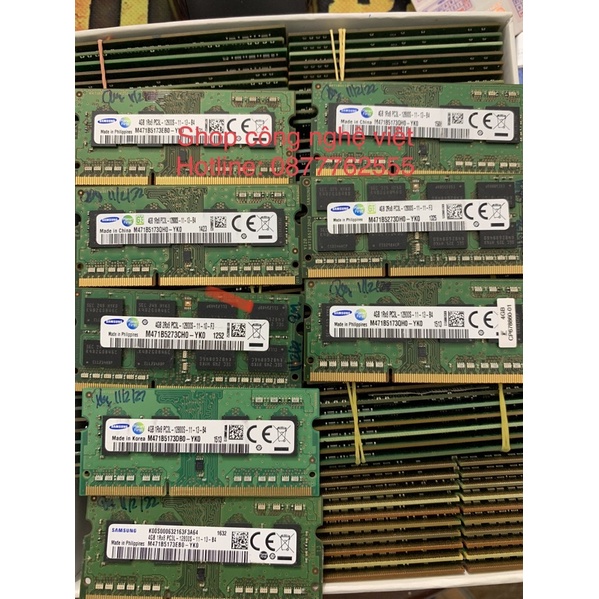 Ram laptop 8Gb,4Gb DDR3, DDR3L,DDR4 chính hãng  dùng cho laptop, và các loại khác, bảo hành 3 năm