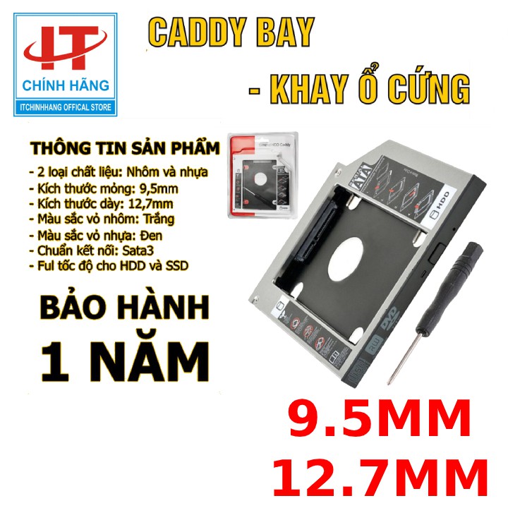 Caddy bay dùng thay thế ổ DVD để gắn thêm ổ cứng SSD