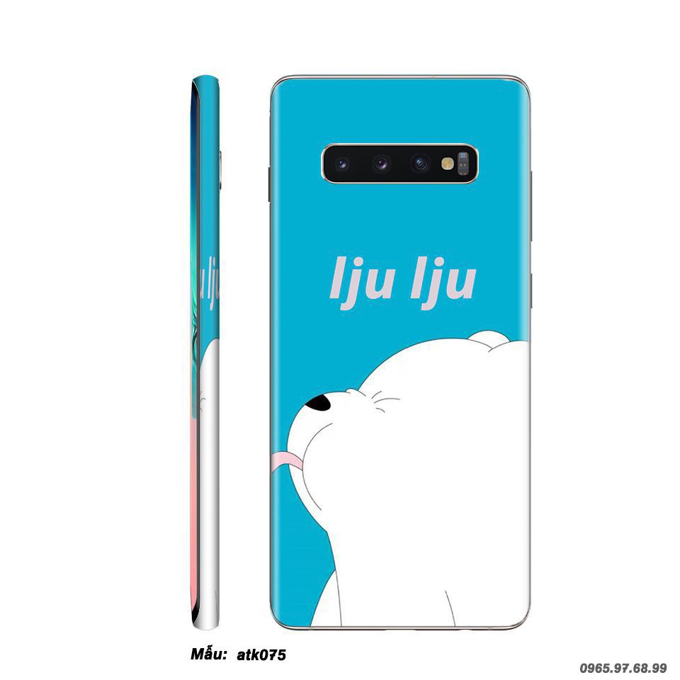 Miếng dán skin SamSung Galaxy  Note 7 / Note FE/ Note 8/ Note 9 / Note 10 / Note 10 Lite/ Note 10 Plus in hình  sưu tầm