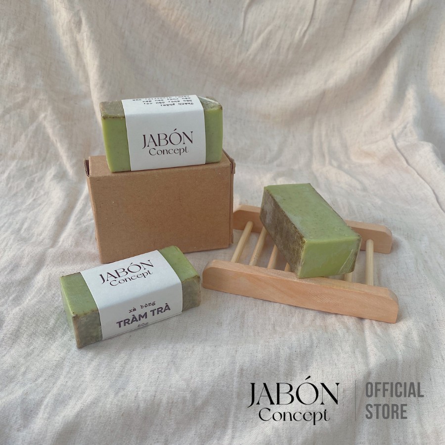 Xà Bông Handmade 80gram Bạc Hà và Tinh Dầu Tràm Trà Xà Phòng Hữu Cơ Giảm Mụn Thiên Nhiên Jabón Concept | BigBuy360 - bigbuy360.vn