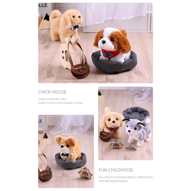 Chó bông biết đi, vẫy đuôi, biết kêu bibi cực cute - LANA QUEEN