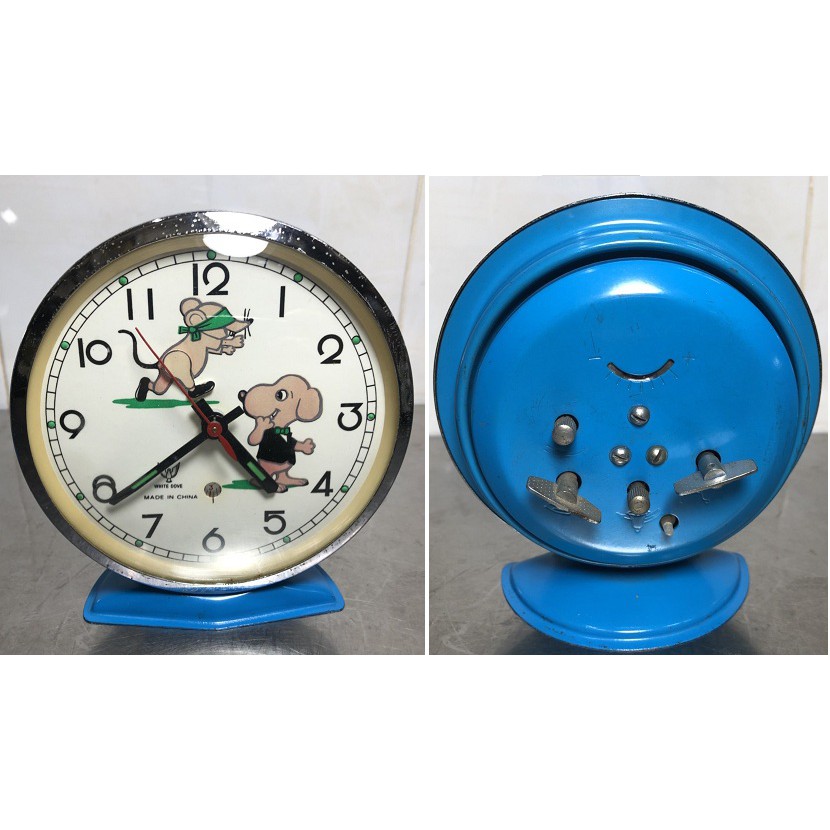 Đồng hồ hoạt hình China lên dây cót máy đồng cổ xưa