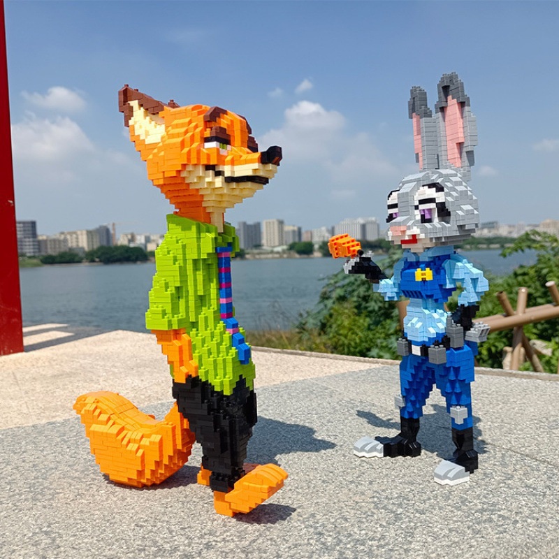 Bộ Lắp Ghép Thành Phố Động Vật Cho Trẻ Em