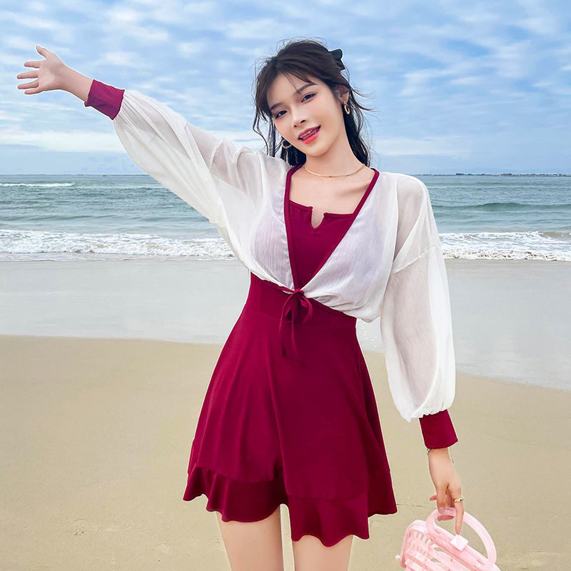 Đồ Bơi Một Mảnh Tay Dài Chống Nắng Cho Nữ | BigBuy360 - bigbuy360.vn