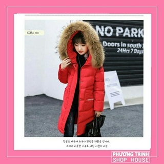 Áo khoác phao chần bông đại hàn bé gái