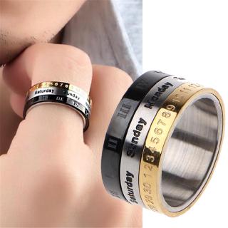 Nhẫn Khắc Số La Mã Phong Cách Vintage