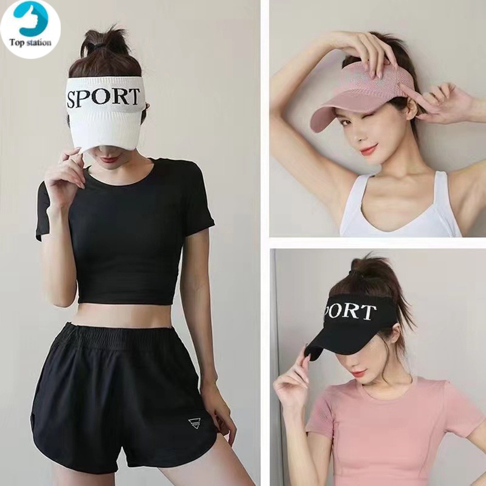 Mũ Lưỡi Trai Nửa Đầu Chống Nắng Và Tia UV In Chữ Cho Nam Và Nữ