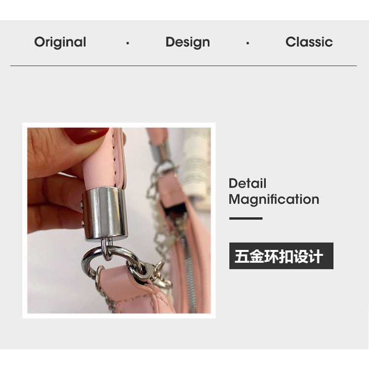 Túi Đeo Vai/Xách Tay Màu Sắc Ngọt Ngào Đính Ngọc Trai Thời Trang