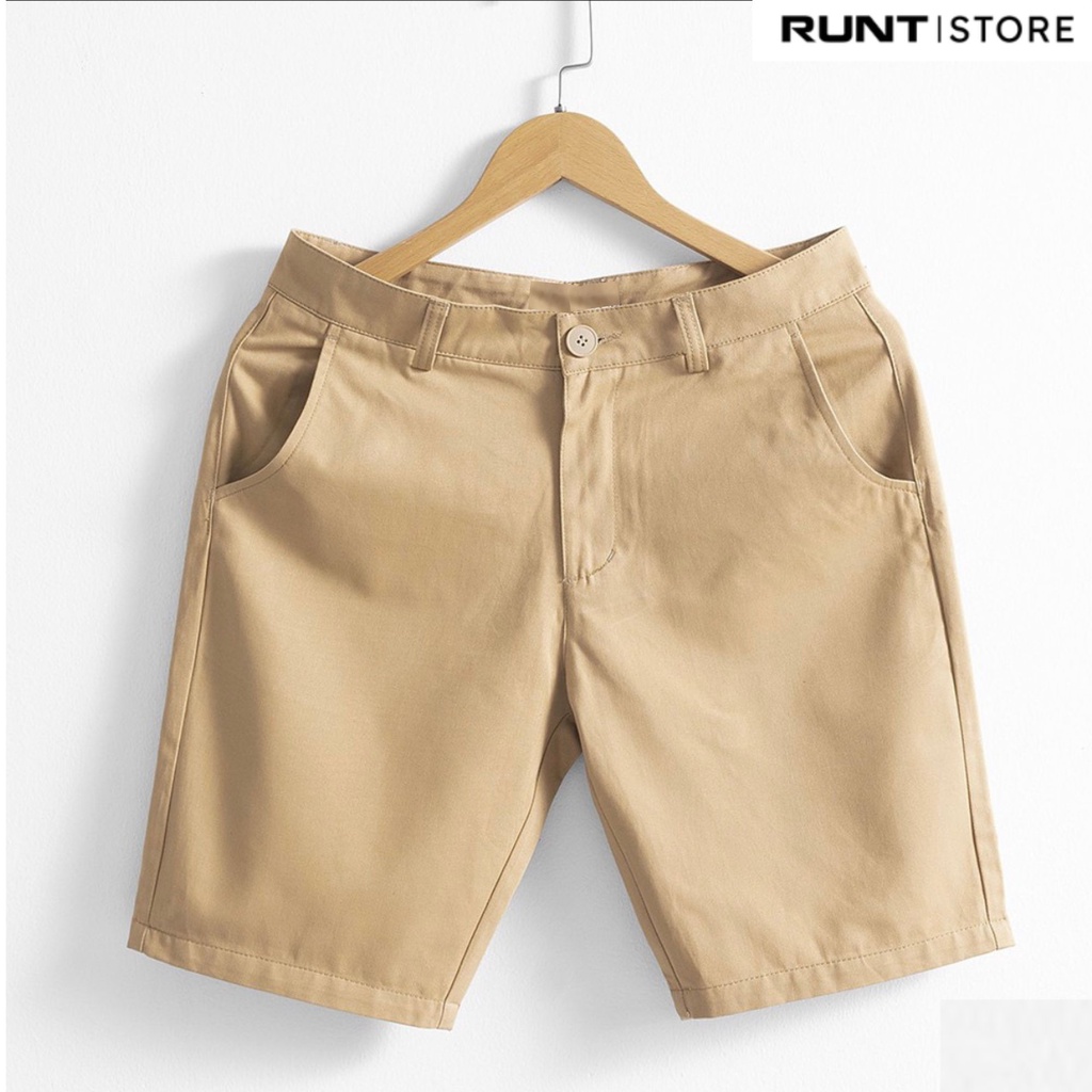 Quần kaki đùi nam, quần short ngố kaki nam 4 màu trẻ trung phong cách Hàn Quốc _New- MÀU NÂU BE