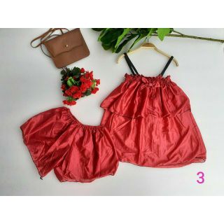 Bộ voan 2 dây dáng áo tầng