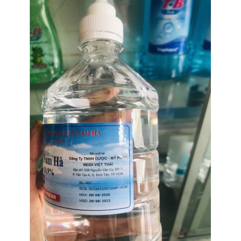 Nước muối Nam Hà 500ml <Natri Clorid 0.9%>