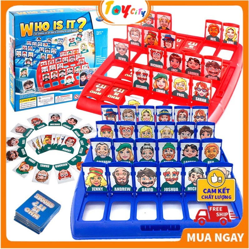 Bộ đồ chơi xếp hình Game Board Who is it - Bộ đồ chơi bảng thú vị giúp bé rèn luyện trí nhớ - TOY CITY