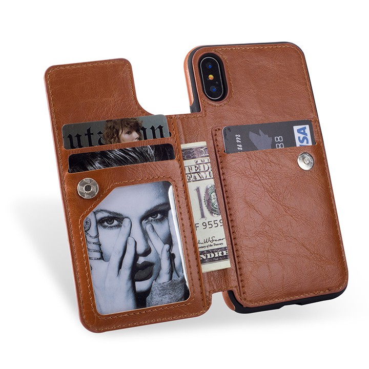 Bao da Iphone X, Xs, Xs Max, Xr kiêm ví đựng tiền, thẻ, card rất tiện lợi Minh's House | BigBuy360 - bigbuy360.vn