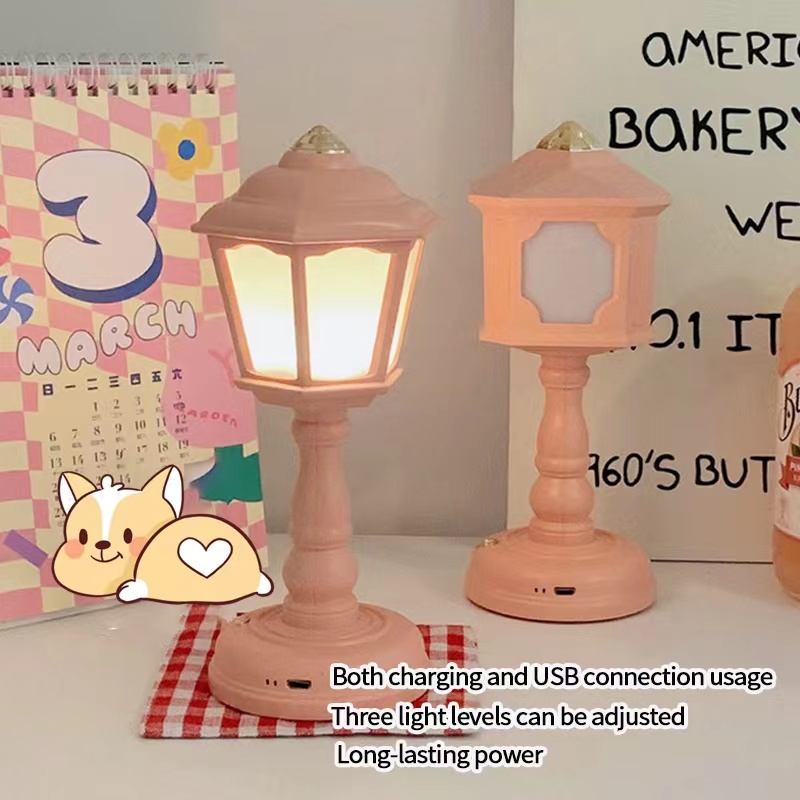 1 Đèn Ngủ Để Bàn Mini Sạc USB 3 Kiểu Dùng Trang Trí Phòng Ngủ Ký Túc Xá Phong Cách Bắc Âu