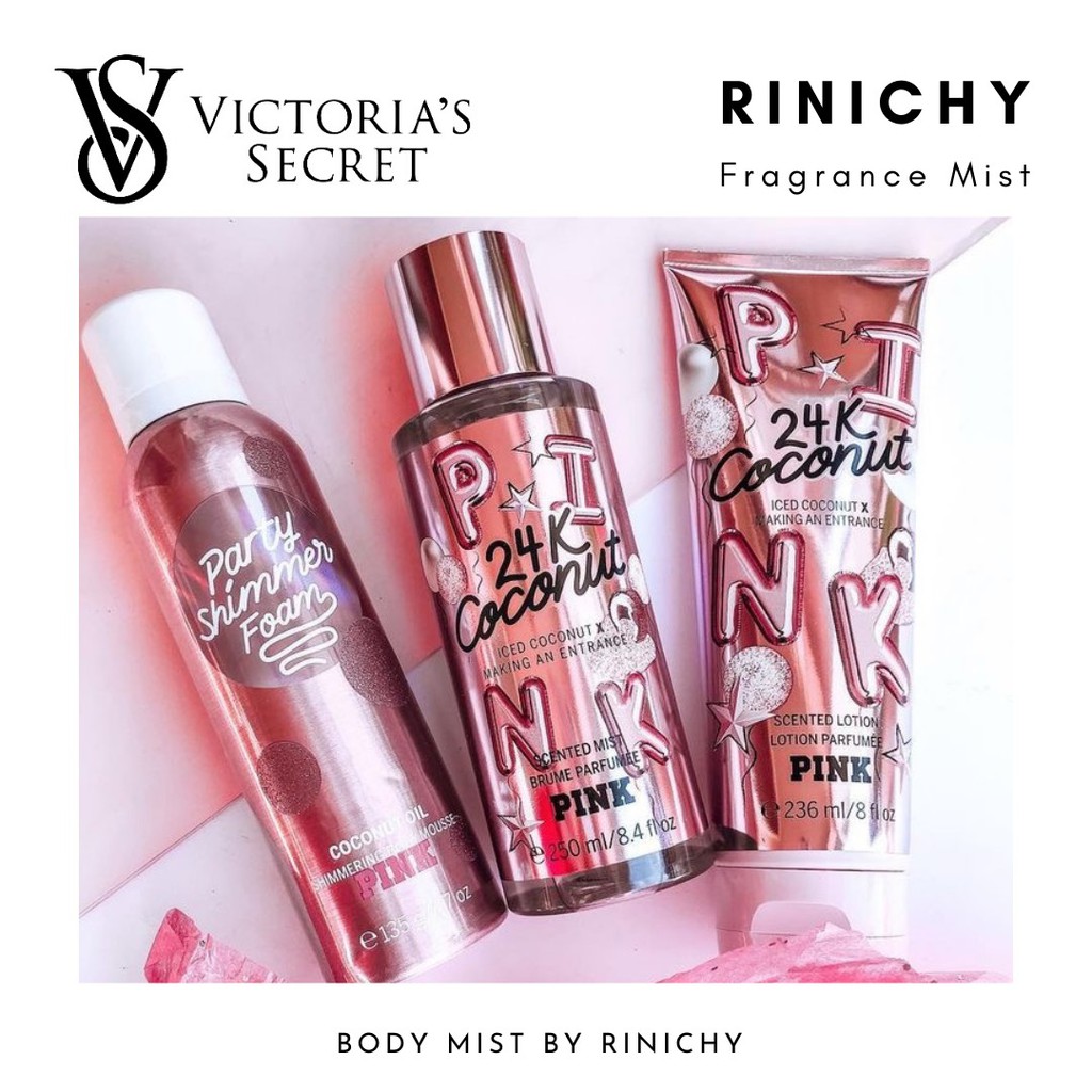 Xịt Thơm Body Victoria's Secret Pink 24K Coconut