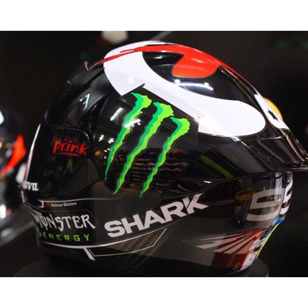 Mũ bảo hiểm Fullface M138b 1 kính lên tem Monster Shark