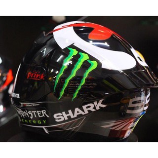Tem decal Monster Shark dán nón