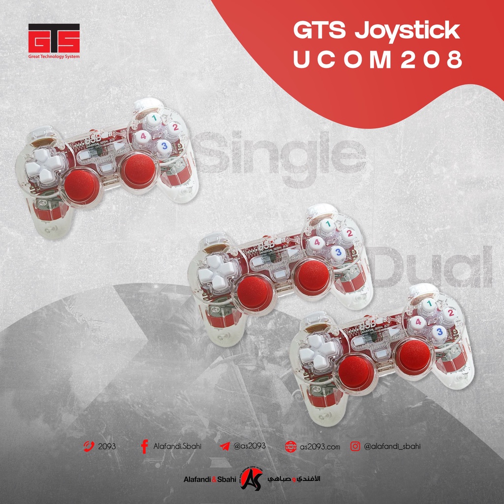 𝓒ó 𝓡𝓾𝓷𝓰 + 𝓛𝓮𝓭 Tay cầm chơi game PC Cổng USB Có Đèn Led + Rung Trong Suốt Ucom Chơi FO4, Genshin Impact, Pes 2022