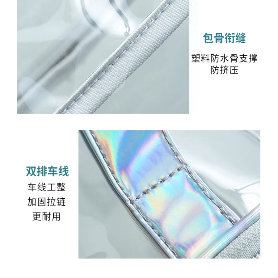 Túi đựng mỹ phẩm PV đơn giản trong suốt sức chứa lớn