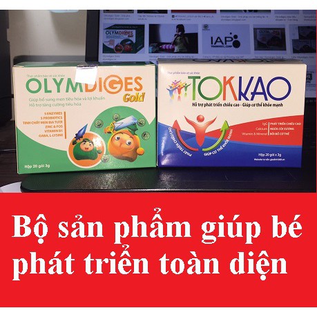 Cốm Tokkao giúp bé phát triển chiều cao [chính hãng, date mới nhất] ( new gold plus )