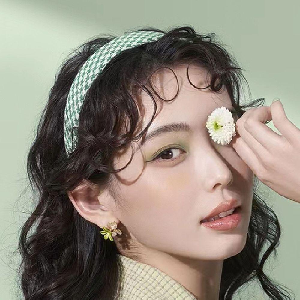 Băng Đô Cài Tóc Bản Rộng Màu Trơn Sang Trọng Cho Nữ