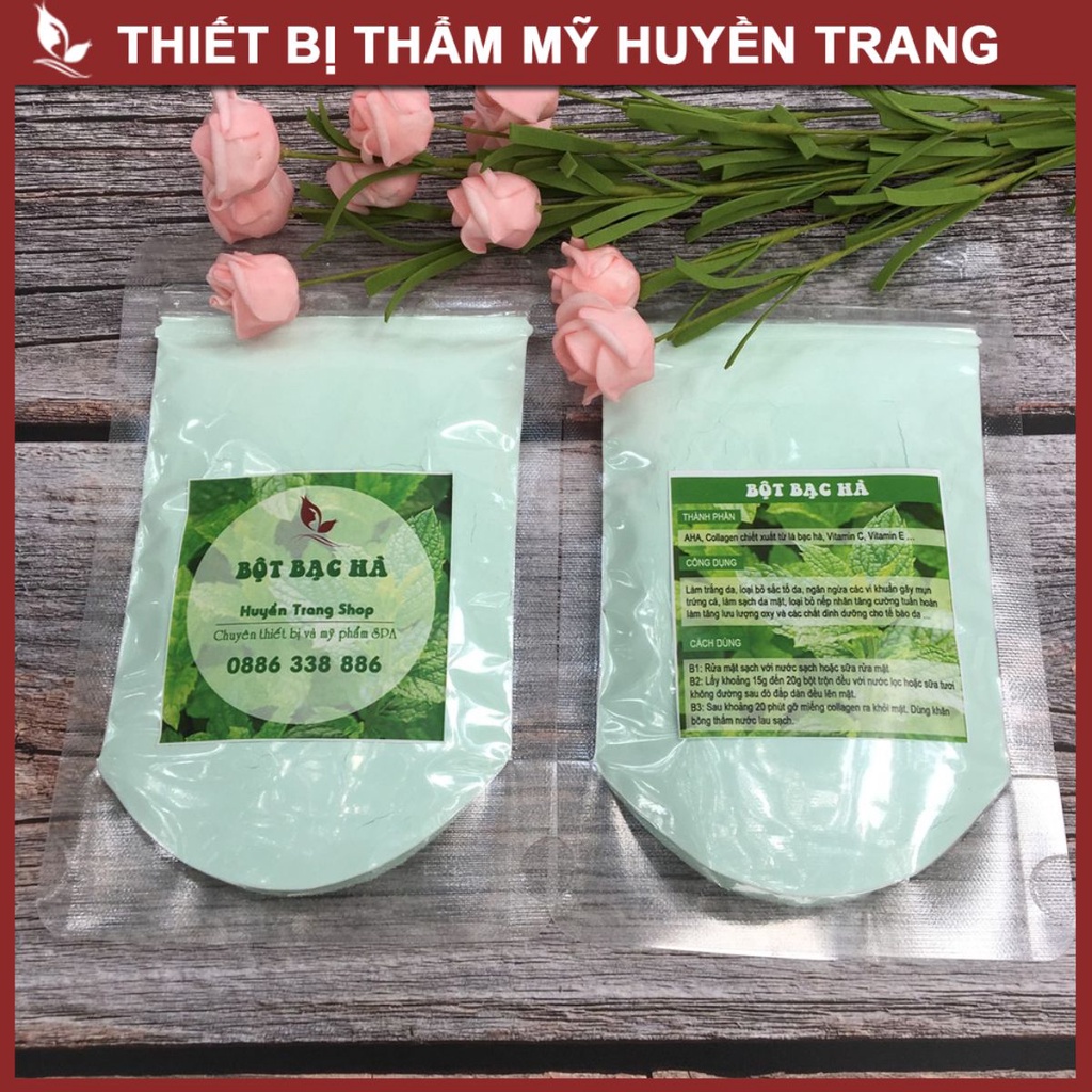 Bột Mặt Nạ Dẻo Bạc Hà Mỹ Phẩm Handmade - Thẩm Mỹ Huyền Trang