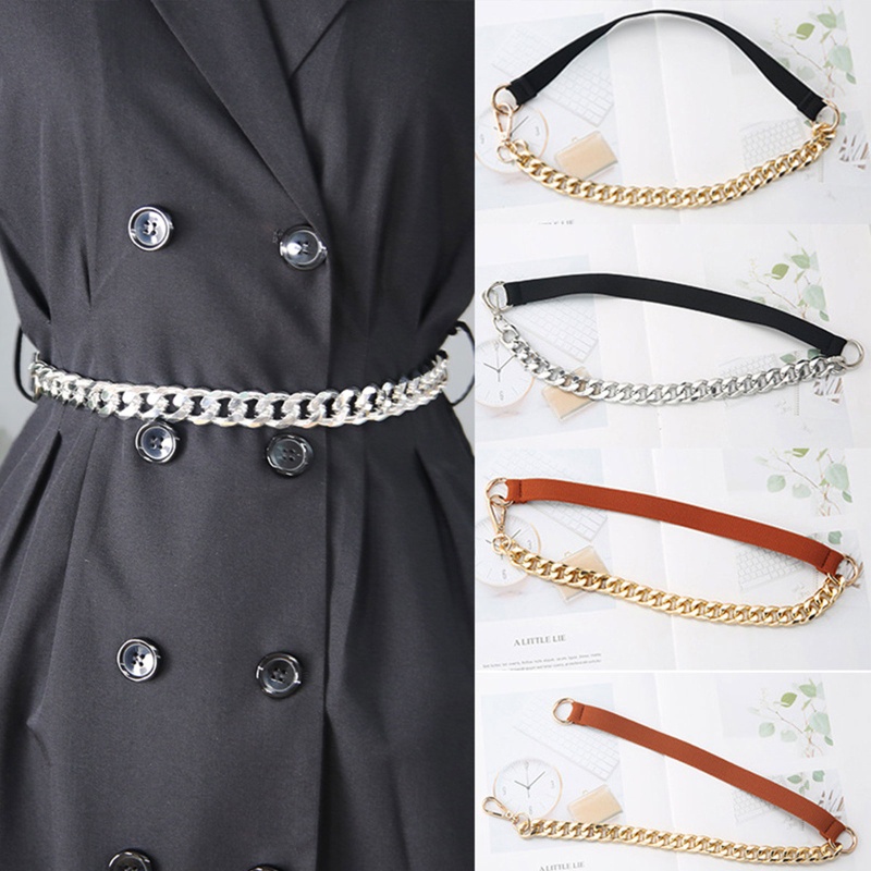 Thắt Lưng Có Thể Tháo Rời Màu Sắc Tương Phản Phong Cách Cổ Điển Cho Nữ
