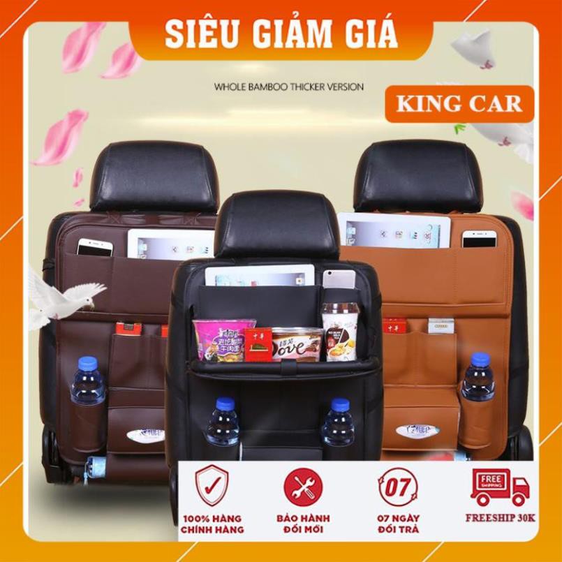 Túi để đồ treo sau ghế ô tô để ipad kiêm bàn ăn cao cấp - Shop KingCar