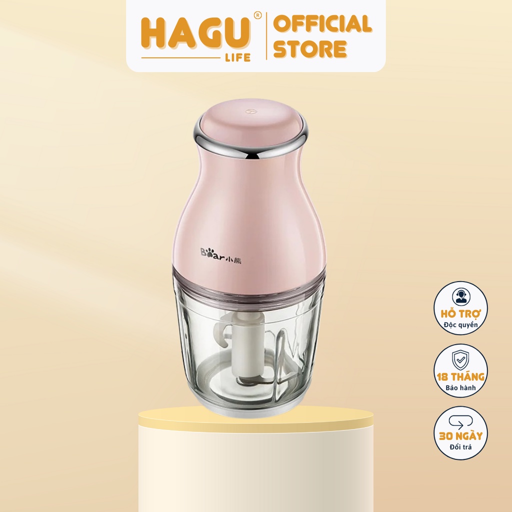 Máy Xay Thực Phẩm Đa Năng 0.6L Bear QSJ-B02U2 - Hàng Chính Hãng - BH 18 Tháng
