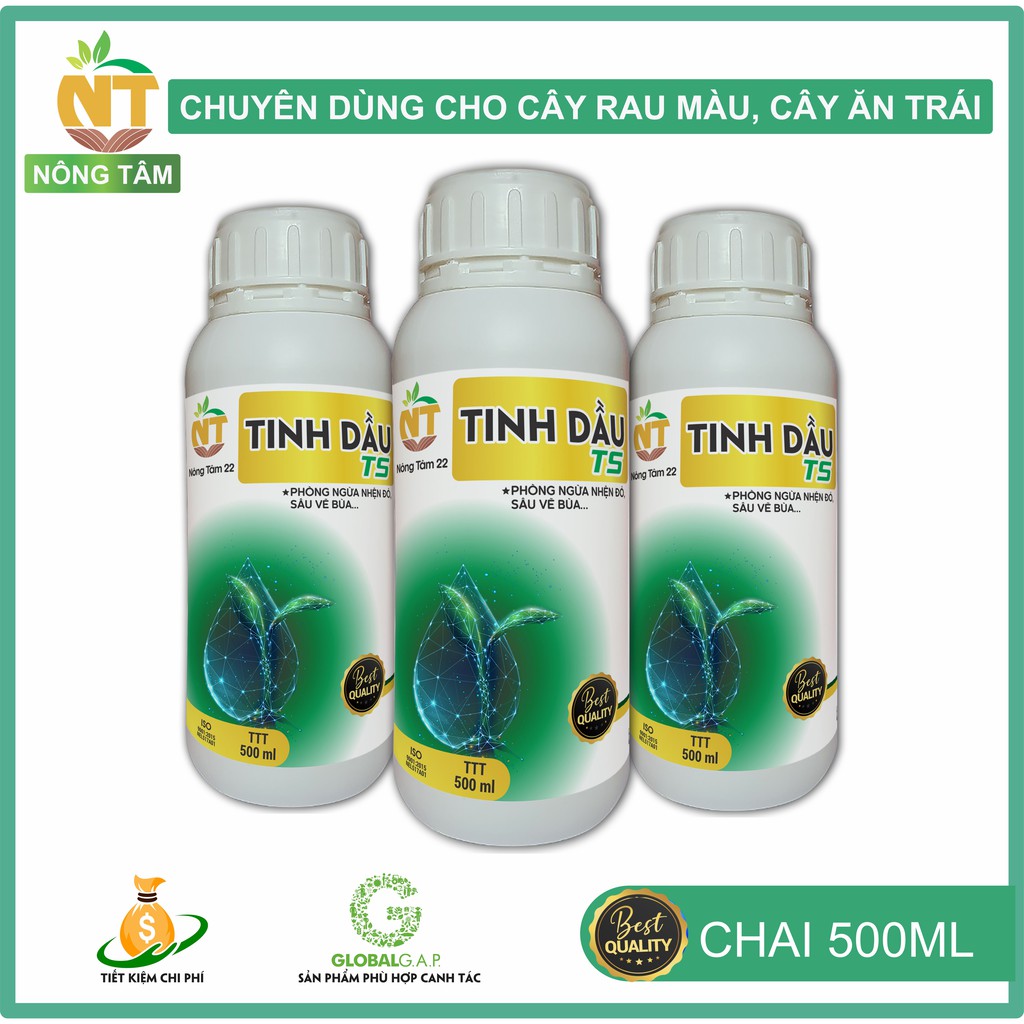 Chế phẩm sinh học đặc trị sâu bệnh, nhện đỏ, sâu vẽ bùa, sâu ăn lá trên cây ăn quả, chai 500ml