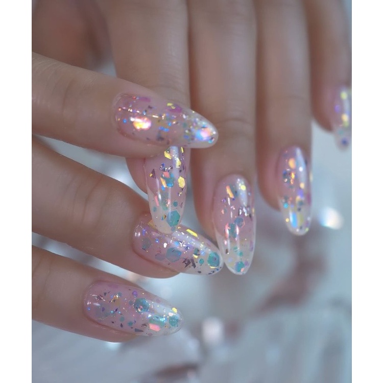 Set 6 Hũ Nhũ Kim Tuyến Vảy Cá Trang Trí Móng ANGELICA S6NVC