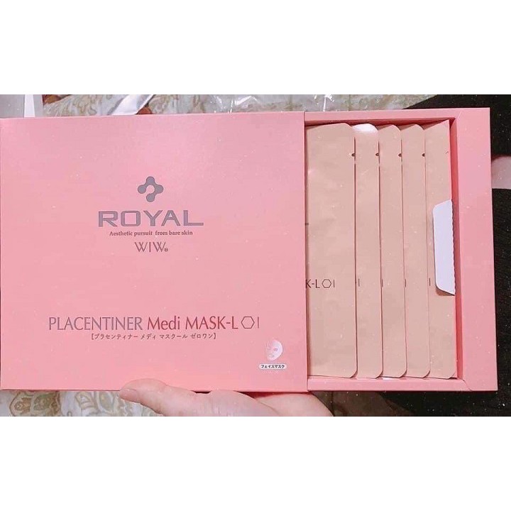 Sale - [TÁCH BÁN LẺ 1 MIÊNG] MẶT NẠ NHAU THAI ROYAL PLACENTINER Medi MASK-LOI sản phẩm y hình